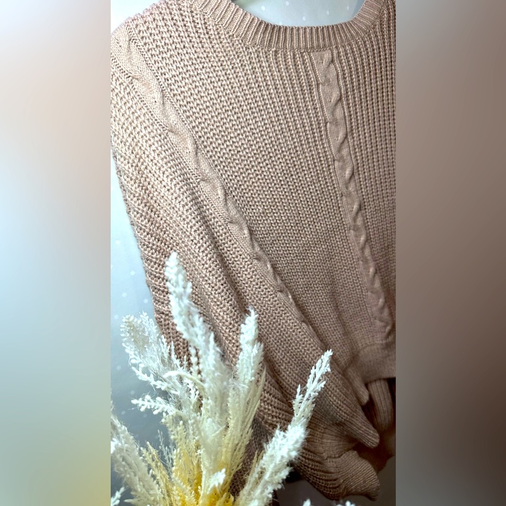 Ribbed Pink Sweater